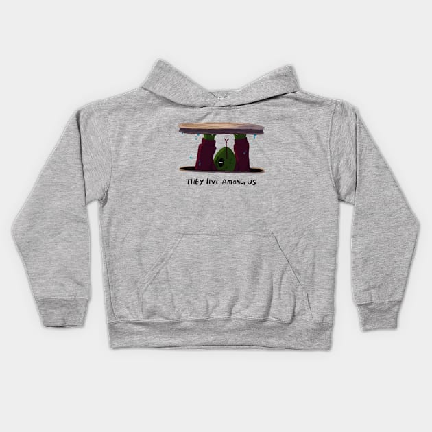 Lizard Man Kids Hoodie by Fullocoal